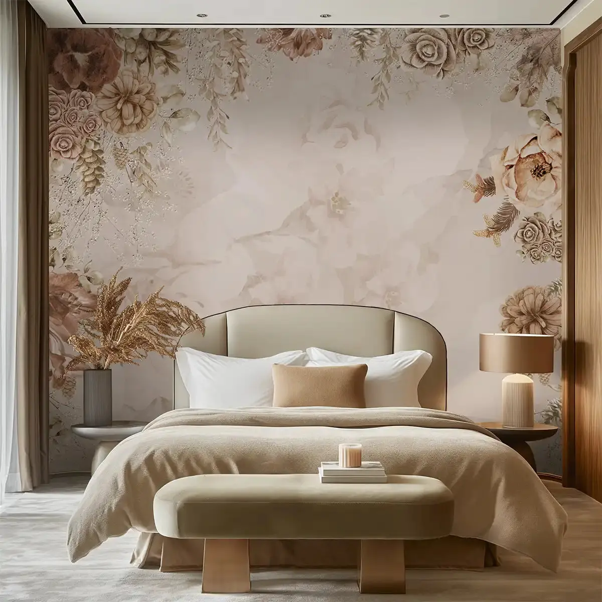 Dining room accent wall wallpaper
