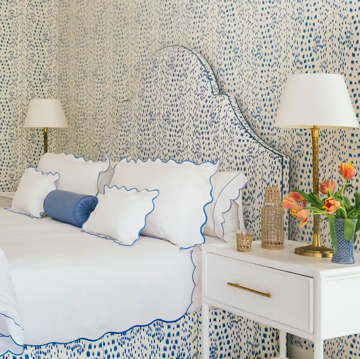 Nursery mural wallpaper installation