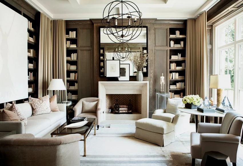 Accent wall wallpaper installation in Orlando home