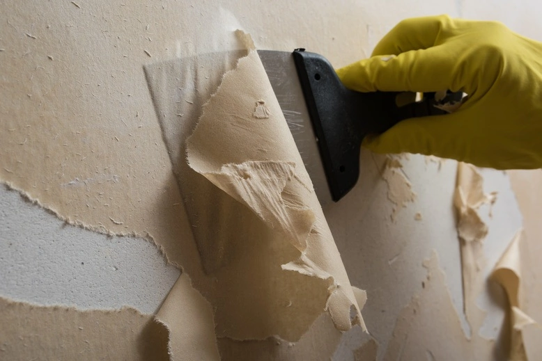 Wall surface repair after wallpaper removal